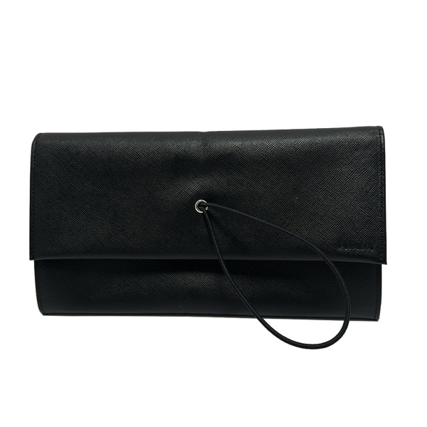 プラダ PRADA クラッチバッグ 1M1250 - レザー 黒 美品 バッグ拍卖