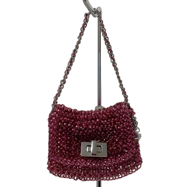 アンテプリマ ANTEPRIMA ハンドバッグ ルッケット ミニアトゥーラ,ワイヤーバッグ ピンク ミニバッグ/チェーンハンドル取外し可 バッグ拍卖