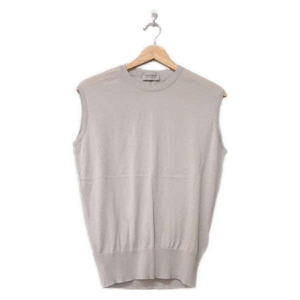ジョンスメドレー JOHN SMEDLEY ノースリーブセーター/ニット サイズS - ライトグレー レディース クルーネック 美品 トップス拍卖