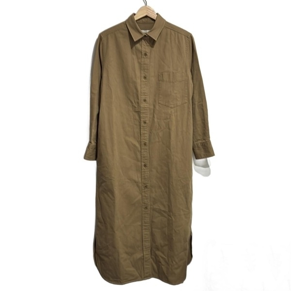 プラージュ Plage サイズ38 M - ライトブラウン レディース レギュラーカラー/長袖/ロング/シャツワンピ 美品 ワンピース拍卖