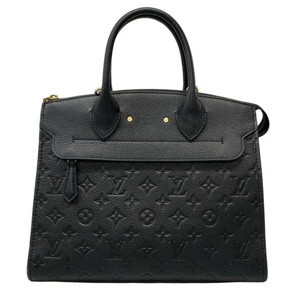 ルイヴィトン LOUIS VUITTON ハンドバッグ M41748 ポンヌフ MM レザー ノワール PL0176 バッグ モノグラム・アンプラント拍卖