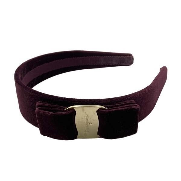 サルバトーレフェラガモ FERRAGAMO/SalvatoreFerragamo カチューシャ - パープル ヴァラ アクセサリー(他)拍卖