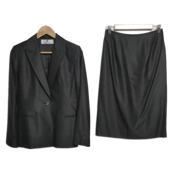 ジバンシー GIVENCHY スカートスーツ - ダークグレー レディース 肩パッド 美品 レディーススーツ拍卖