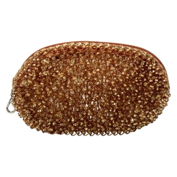 アンテプリマ ANTEPRIMA - レザー シルバーゴールド ポーチ拍卖