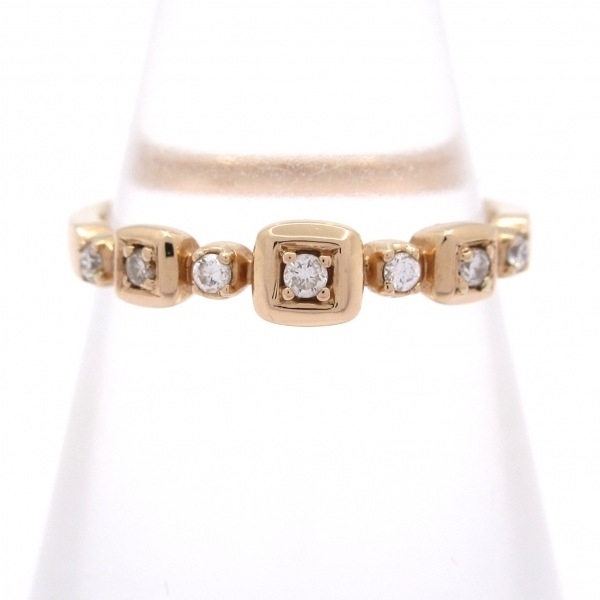 スタージュエリー STAR JEWELRY リング 9 号 - K18PG×ダイヤモンド 総重量:2.2g/7Pダイヤ/ダイヤ0.07カラット アクセサリー(指)拍卖