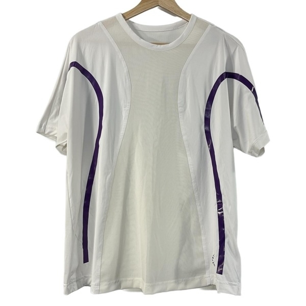 アディダスバイステラマッカートニー ADIDAS BY STELLA McCARTNEY 半袖カットソー サイズL L - 白×パープル レディース 美品 トップス拍卖