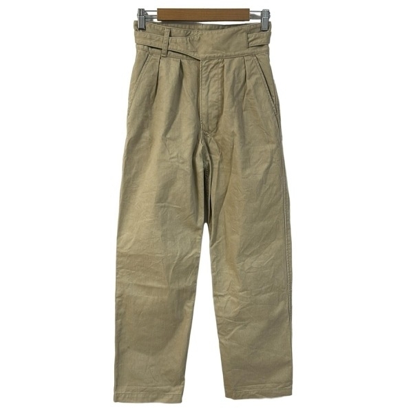 シンメ SINME パンツ サイズ27 M ベージュ レディース フルレングス ボトムス拍卖