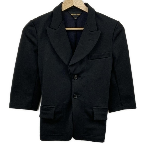 コムデギャルソン COMMEdesGARCONS サイズXS - 黒 レディース 七分袖/カットオフ/春/秋 AD2008 ジャケット拍卖