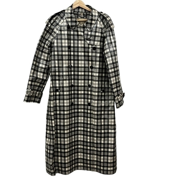 バーバリーロンドンイングランド BURBERRY LONDON ENGLAND トレンチコート サイズ38 M 4065938 - アイボリー×黒 レディース コート拍卖