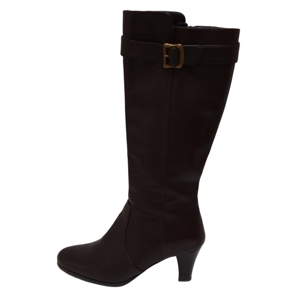 リーガル REGAL ロングブーツ 24 - レザー ダークブラウン レディース 靴拍卖