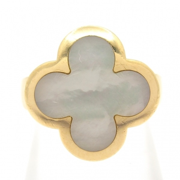 ヴァンクリーフ&アーペル VanCleef & Arpels リング 48 ピュアアルハンブラ K18YG×マザーオブパール アクセサリー(指)拍卖
