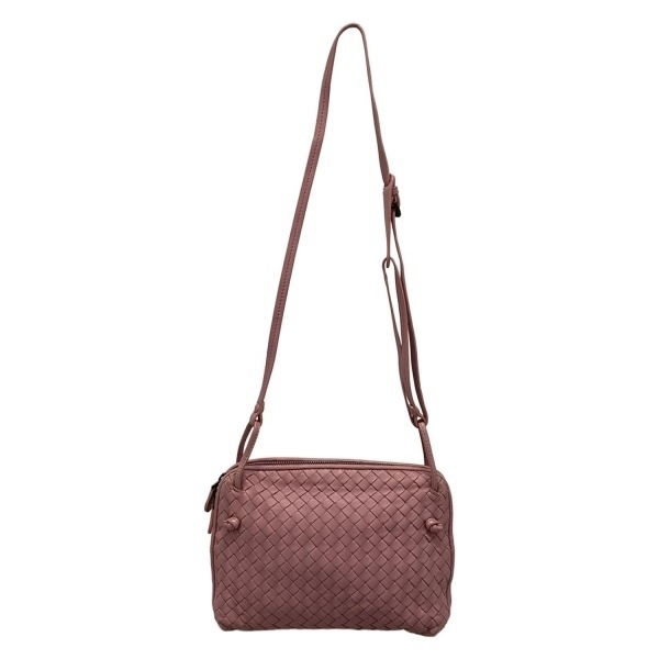 ボッテガヴェネタ BOTTEGA VENETA ショルダーバッグ ノディーニ レザー ピンク バッグ拍卖