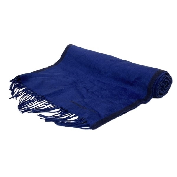 ゼニア/エルメネジルド ゼニア ZEGNA/Ermenegildo Zegna - シルク ダークネイビー×ネイビー マフラー拍卖