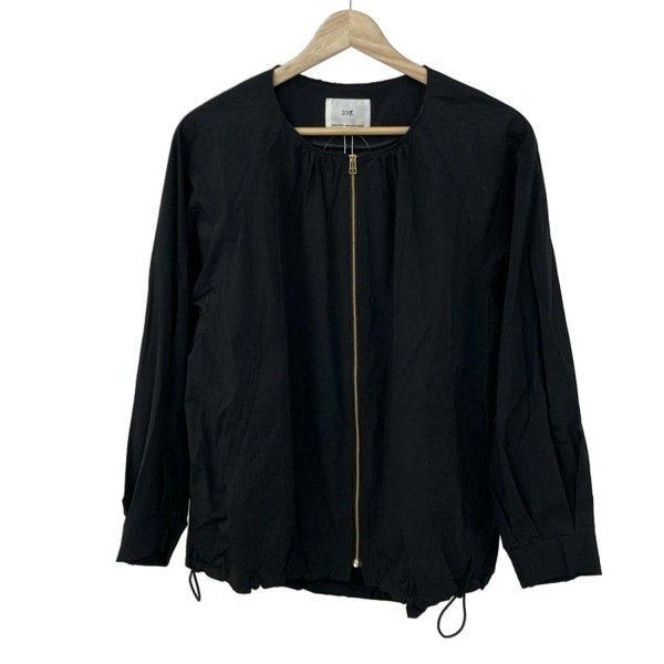 ニジュウサンク 23区 ブルゾン サイズ44 L - 黒 レディース 長袖/春/秋 美品 ジャケット拍卖