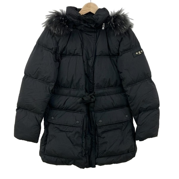 タトラス TATRAS ダウンコート サイズ02 M LTK20A4210 - 黒 レディース 長袖/ファー/フード、ファー取り外し可/秋/冬 コート拍卖