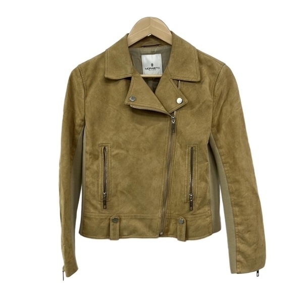 モラビト MORABITO ライダースジャケット サイズ38 M - ライトブラウン レディース 長袖/フェイクレザー/春/秋 美品 ジャケット拍卖