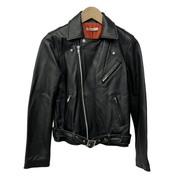 アングリッド UNGRID ライダースジャケット サイズS - 黒 レディース 長袖/レザー/秋/春 美品 ジャケット拍卖