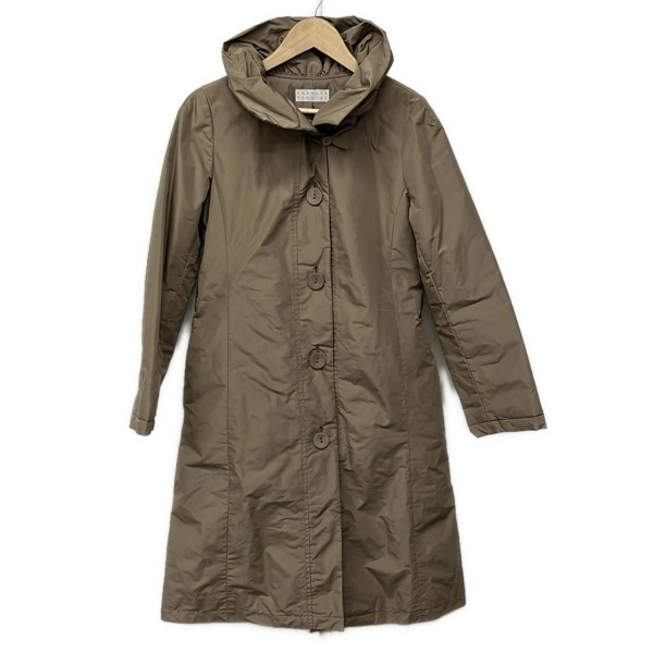 バーニーズ BARNEYSNEWYORK サイズ11AR M - ベージュ レディース 長袖/中綿/ジップアップ/ロング丈/冬/秋 美品 コート拍卖