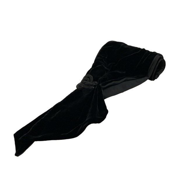 アルマーニコレッツォーニ ARMANICOLLEZIONI - シルク 黒 ベロア マフラー拍卖