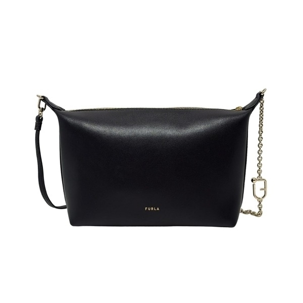 フルラ FURLA ショルダーバッグ - レザー 黒 チェーンショルダー 美品 バッグ拍卖