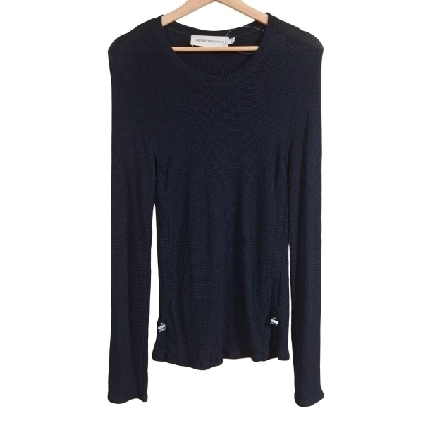 エンポリオアルマーニ EMPORIOARMANI 長袖カットソー サイズL - 黒 レディース クルーネック/ニット トップス拍卖