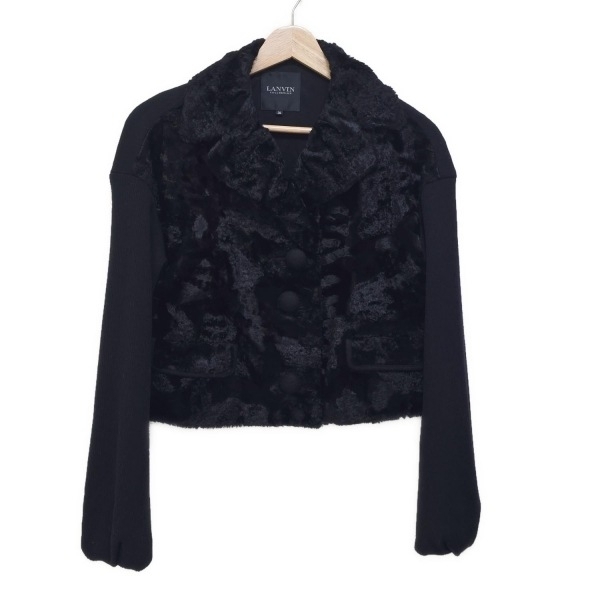 ランバンコレクション LANVIN COLLECTION サイズ38 M - 黒 レディース 長袖/秋/冬 美品 ジャケット拍卖