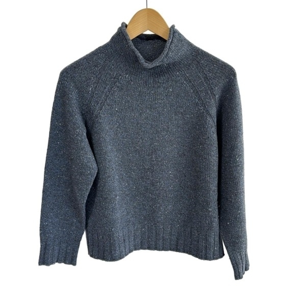 エムエイチエル MHL. 長袖セーター/ニット サイズ2 M - ブルーグレー×ダークグレー レディース ハイネック 美品 トップス拍卖