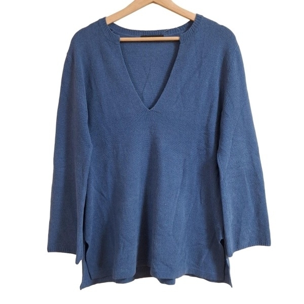 ダーマコレクション DAMAcollection 長袖セーター/ニット サイズL - ブルーグレー レディース Vネック トップス拍卖