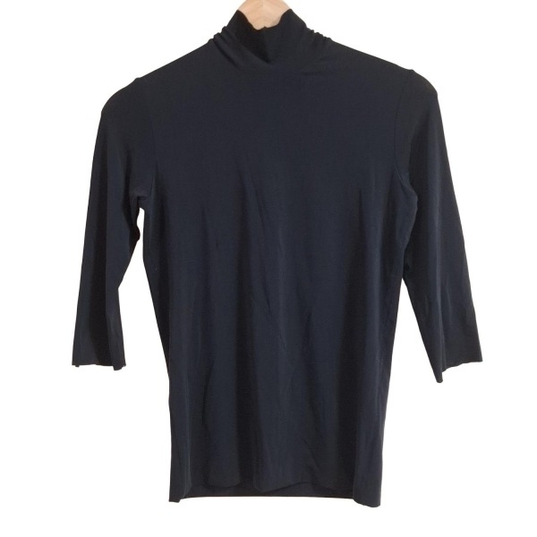 ジルサンダー JILSANDER 七分袖カットソー サイズS - 黒 レディース ハイネック/ストレッチ素材 トップス拍卖