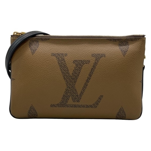 ルイヴィトン LOUIS VUITTON ショルダーバッグ M69203 ポシェットドゥーブルジップ モノグラム・リバース MI4210 バッグ拍卖
