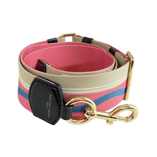 マークジェイコブス MARC JACOBS ショルダーストラップ S304M06SP21 425 - レザー ピンク×グレーベージュ×黒 ストラップ拍卖