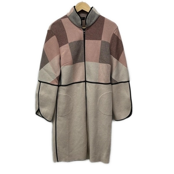 トリコシック TRICOT CHIC サイズI 42 - ピンク×アイボリー×マルチ レディース 長袖/ジップアップ/春/秋 美品 コート拍卖