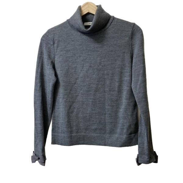 ルネ Rene 長袖セーター/ニット サイズ36 S - ダークグレー レディース タートルネック/リボン トップス拍卖