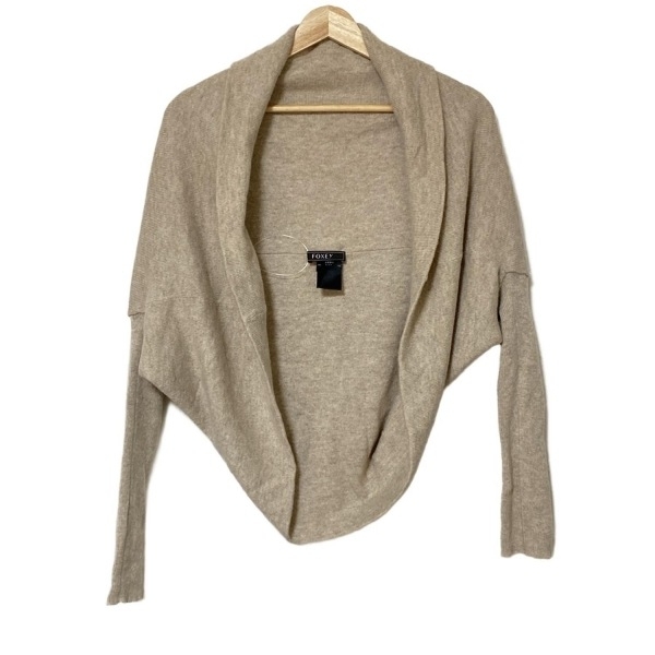 フォクシー FOXEY ボレロ 33578 - グレーベージュ レディース 長袖/カシミヤ 美品 トップス拍卖