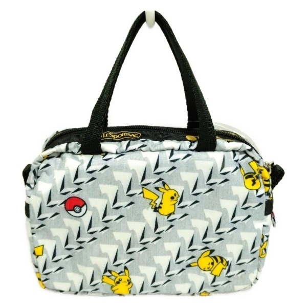 レスポートサック LESPORTSAC ハンドバッグ - グレー×白×マルチ ピカチュウ/ミニバッグ/ポケモンコラボ バッグ拍卖