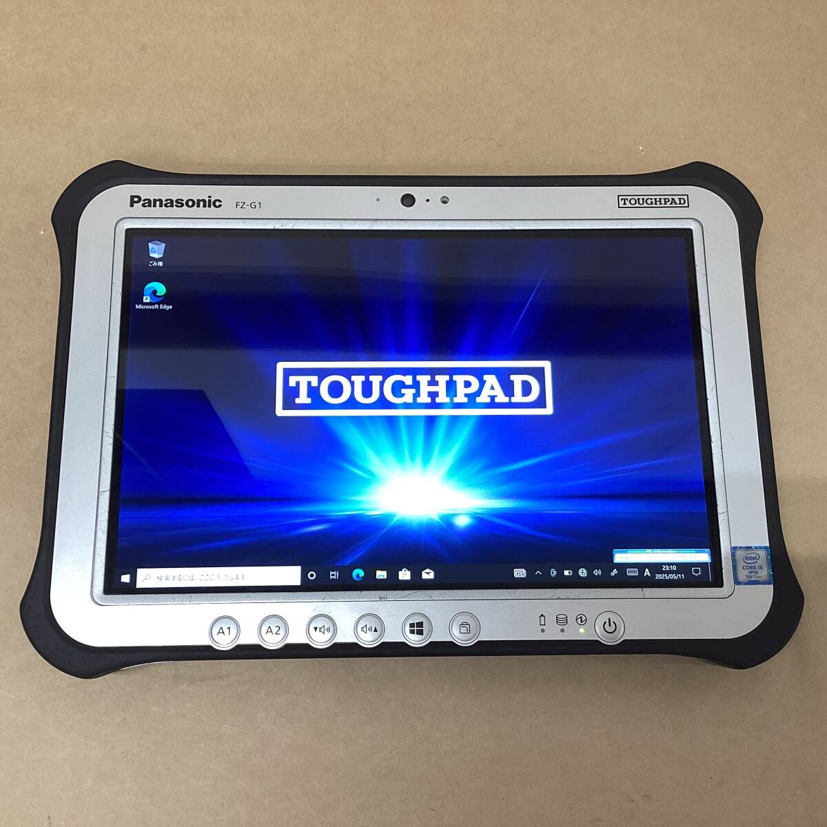 【2505062662-5】 PANASONIC タブレット TOUGHPAD FZ-G1W3000VJ CI5(7300U)-2.6GHZ 4GB 128GB 10.1in WIN10P 無線 BLT カメラ スタイラス拍卖