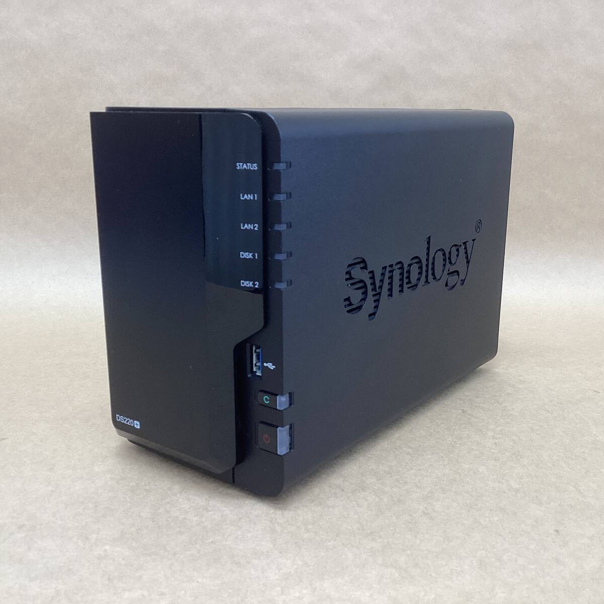 【 2511180456-1】動作確認済み・システム消去済み SYNOLOGY ネットワーク接続ストレージ DS220+ 2000GB(1000GB×2) LANケーブル拍卖