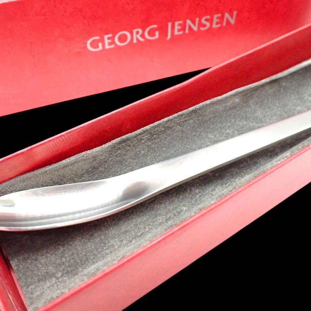 箱 Georg Jensen ジョージジェンセン カトラリー スプーン ステンレス シルバー 4395拍卖