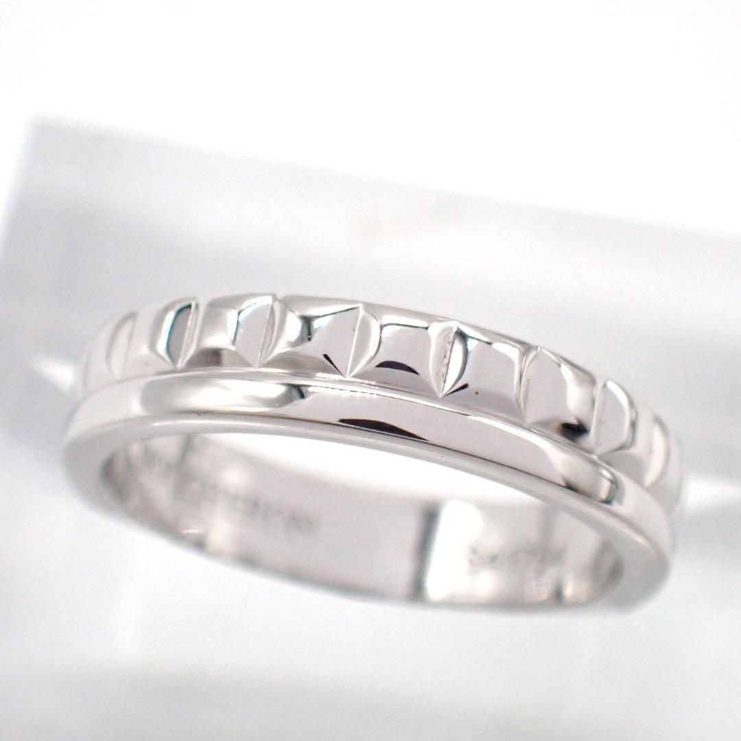 新品仕上げ BOUCHERON ブシュロン キャトル ラディアント ハーフ 6号 指輪 リング 750 K18WG ホワイトゴールド K18 ジュエリー 3830拍卖