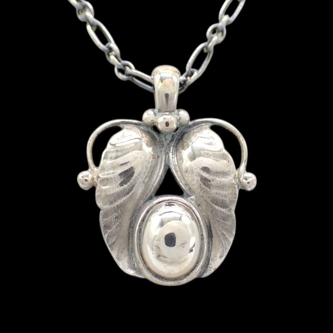 ジョージジェンセン Georg Jensen 1994 イヤーペンダント ネックレス ペンダント 925 シルバー 4262拍卖