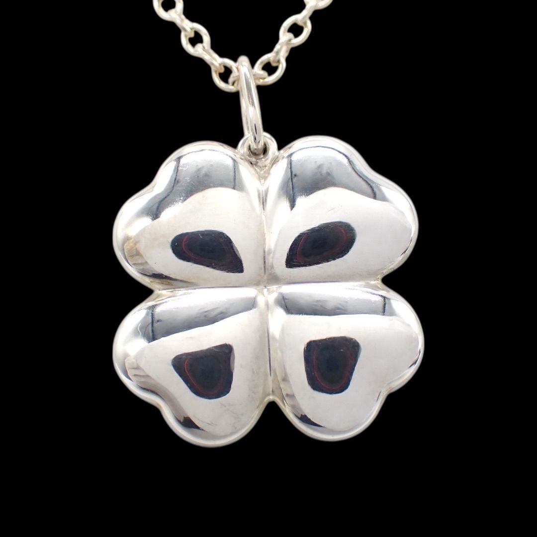 ジョージジェンセン Georg Jensen 387 クローバー ネックレス ペンダント 925 シルバー アクセサリー レディース 4270拍卖