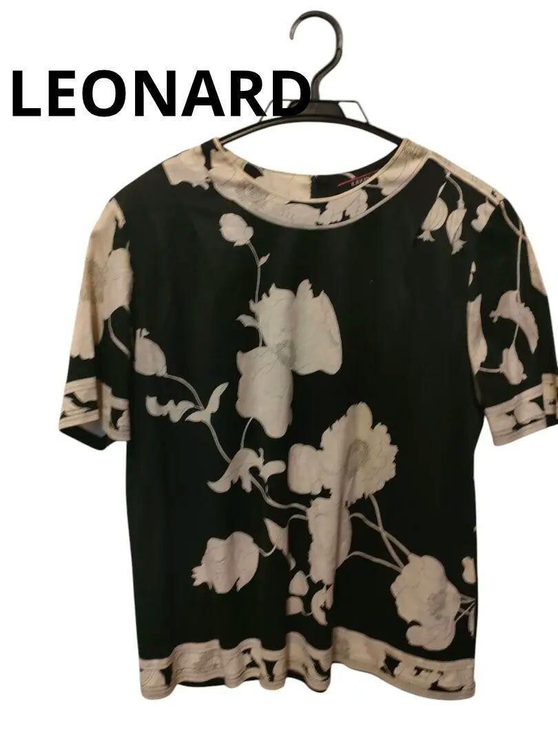 g14 超美品 レオナール LEONARD トップス カットソー 半袖 LL拍卖