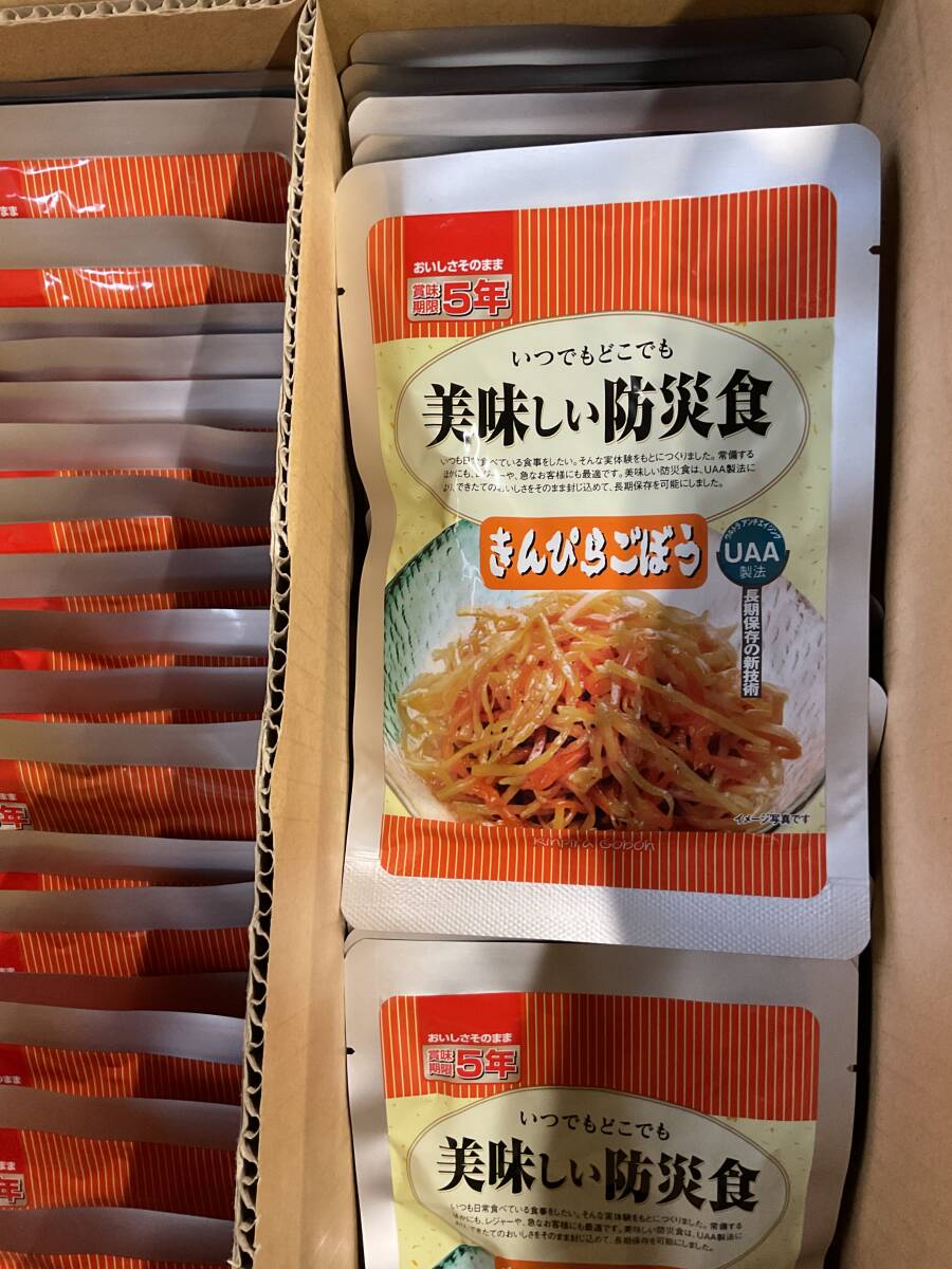 きんぴら 15食分 美味しい防災食シリーズ キャンプ 登山 お弁当 おかず 通常5000円分拍卖