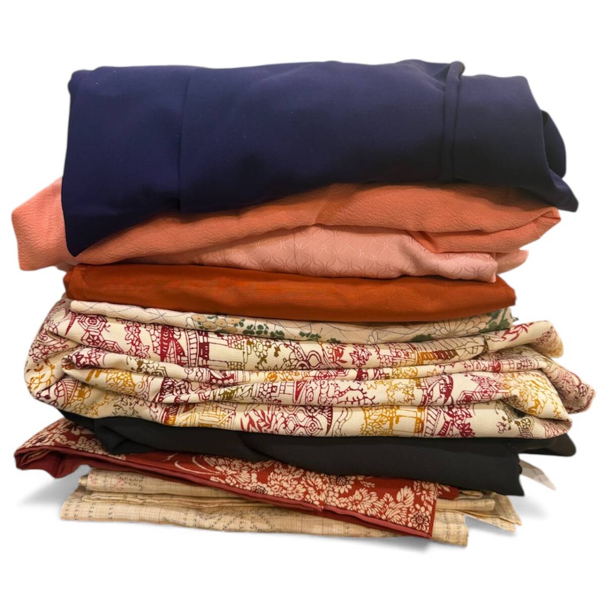 【管理101】和装まとめ売り 9点セット 着物・黒留袖・裾よけ拍卖