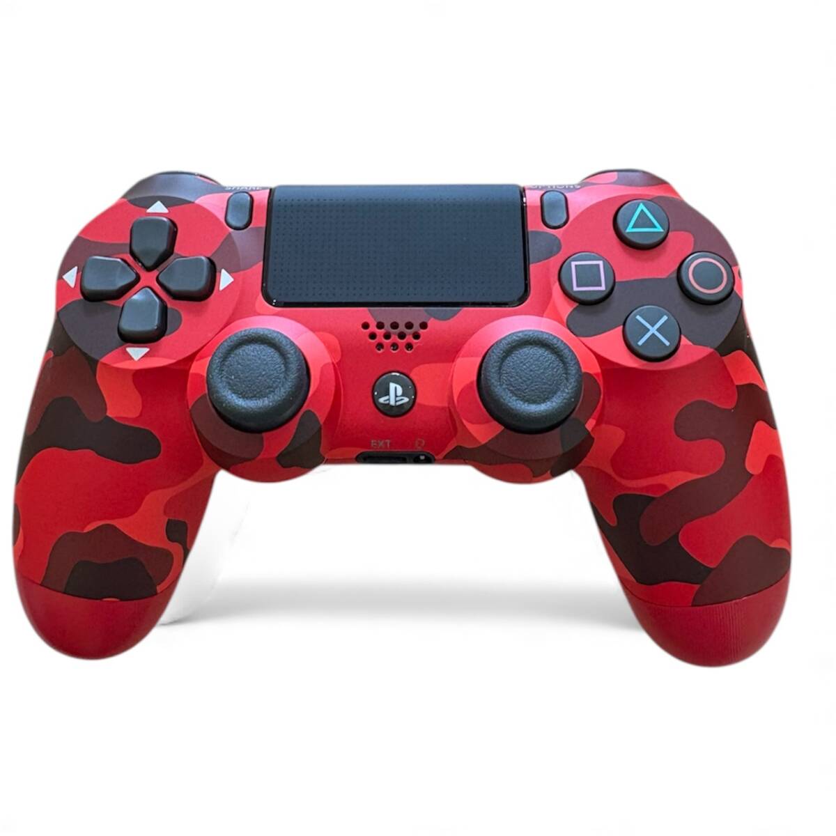 【管理101】DUALSHOCK 4 赤色迷彩柄(レッド・カモフラージュ)|箱あり|使用感少なめ拍卖