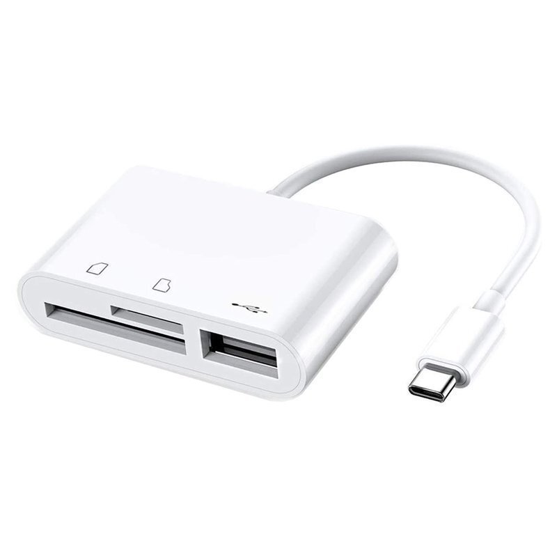 送料無料! 3-IN-1 Card Reader USB Type C SD カードリーダー タイプC 3in1 OTGカメラアダプタ 双方向データ転送 PC 簡単 プラグ&プレイ拍卖