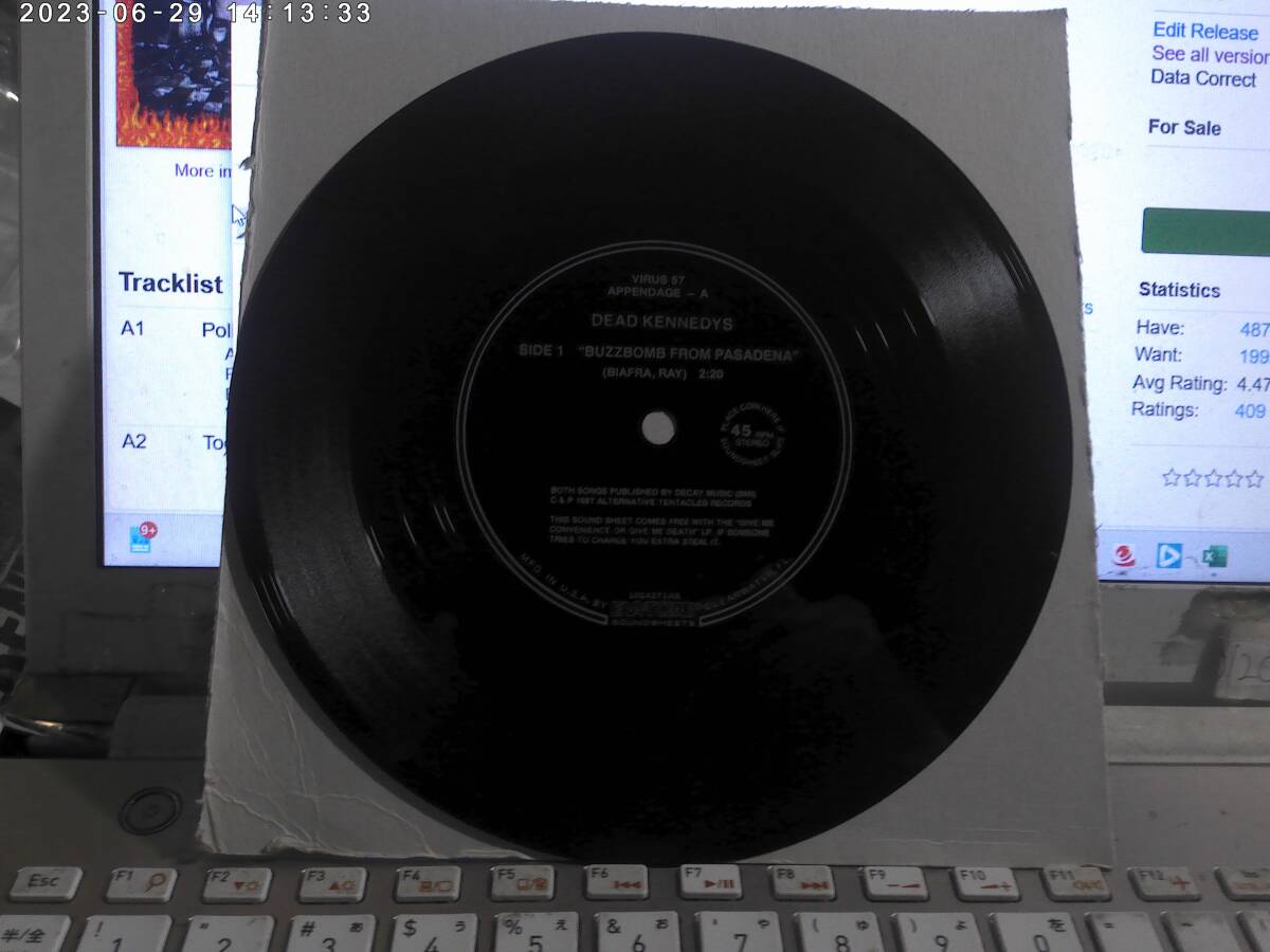 DEAD KENNEDYS デッドケネディーズ / Buzzbomb From Pasadena : Night Of The Living Rednecks 付属ソノシート Jello Biafra Lard D.O.A.拍卖