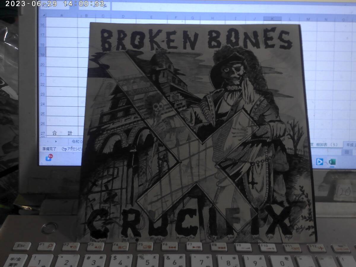 BROKEN BONES ブロークンボーンズ / CRUCIFIX : FIGHT THE GOOD FIGHT : I-O-U U.K.7“ Discharge Phantom Rockers Exploited Conflict 拍卖