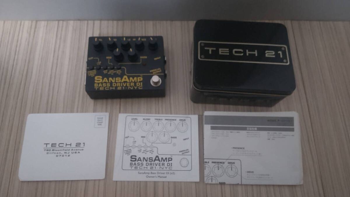 中古 TECH21 SansAmp Bass Driver DI V2 美品 プリアンプ拍卖