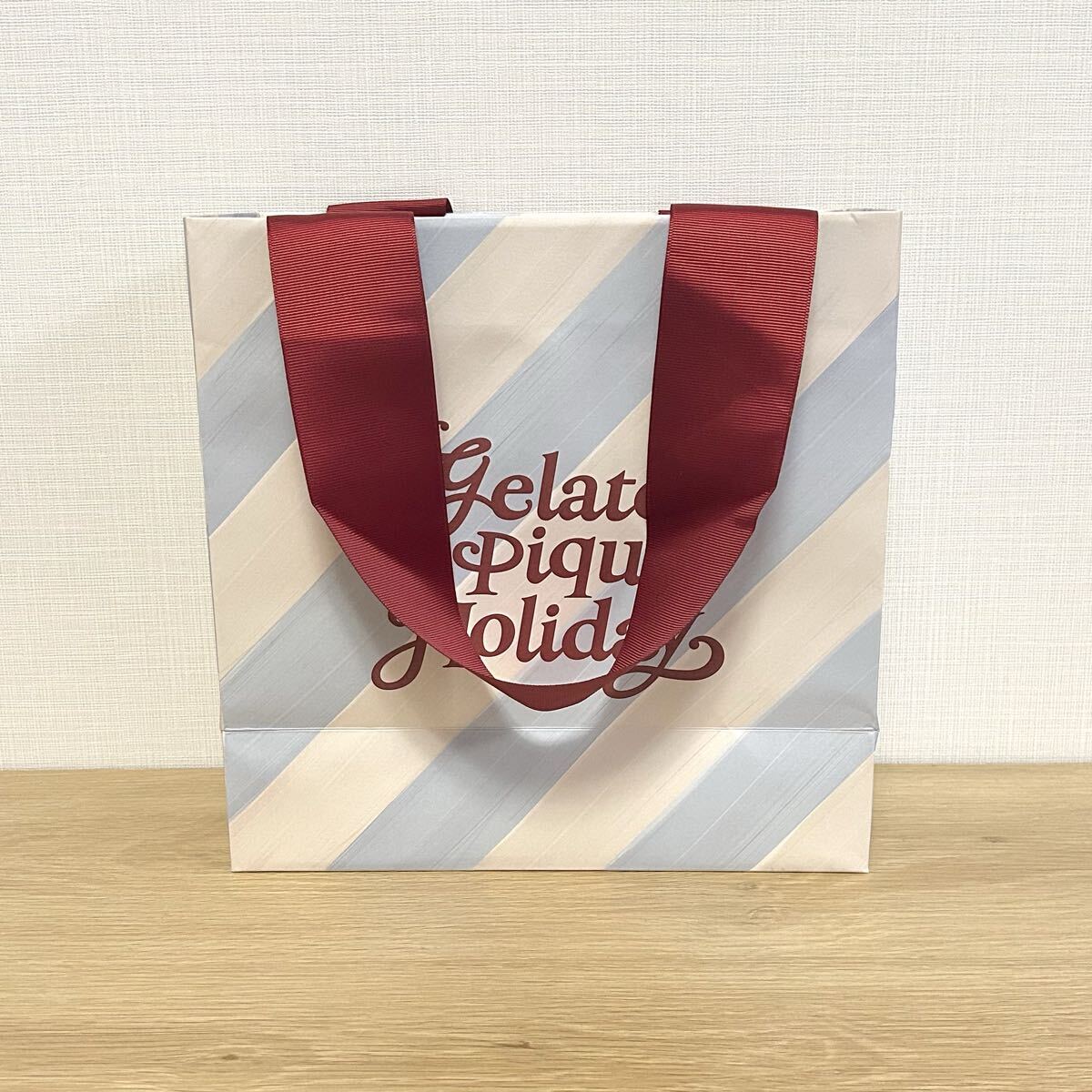 【付属品】GELATO PIQUE ジェラピケ 紙袋 ショッパー 手提げ袋 ジェラートピケ CHRISTMAS クリスマス GIFT MARKET 2025 プレゼント拍卖